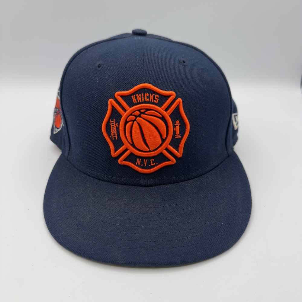 New Era Hat New York Knicks 9FIFTY OSFM Good NBA NYC Fire Dept Navy Snapback